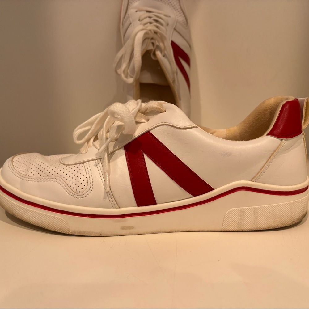 MIA White and Red Sneakers - Picture 3 of 8